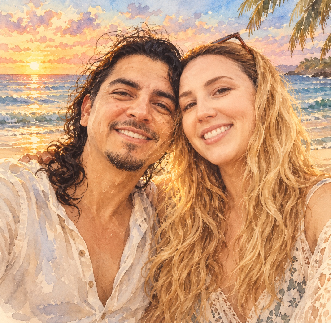 Roy and Kathleen at the beach